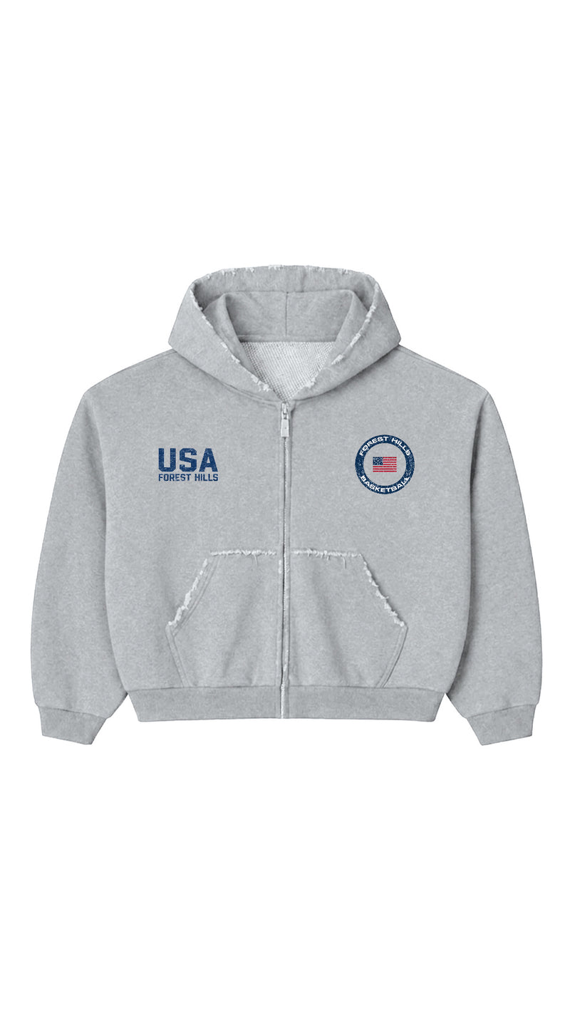 USA BASKETBALL ZIP UP