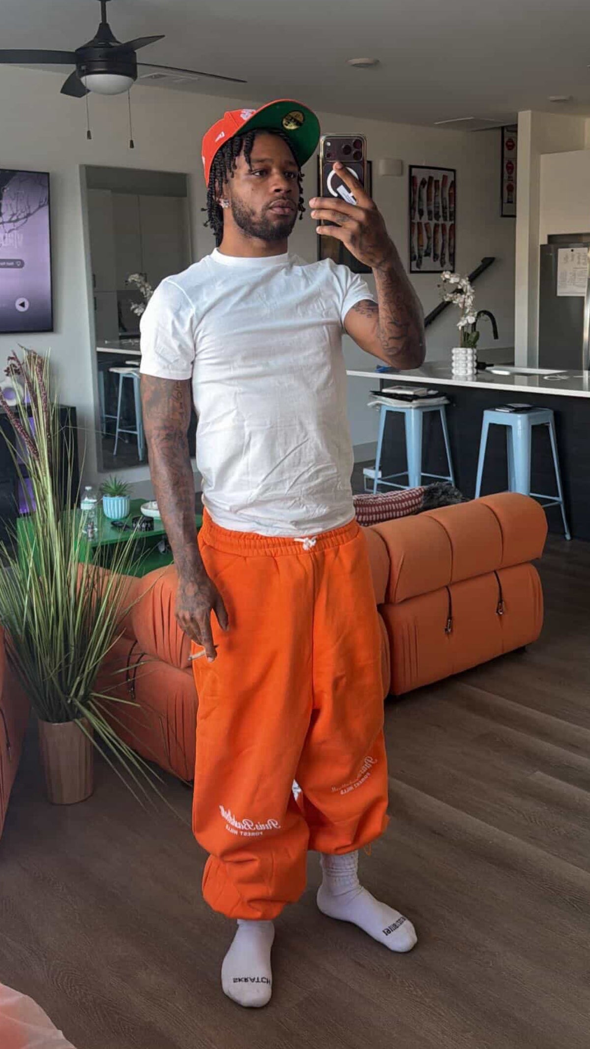 Paris Basketball Cuffed Sweats