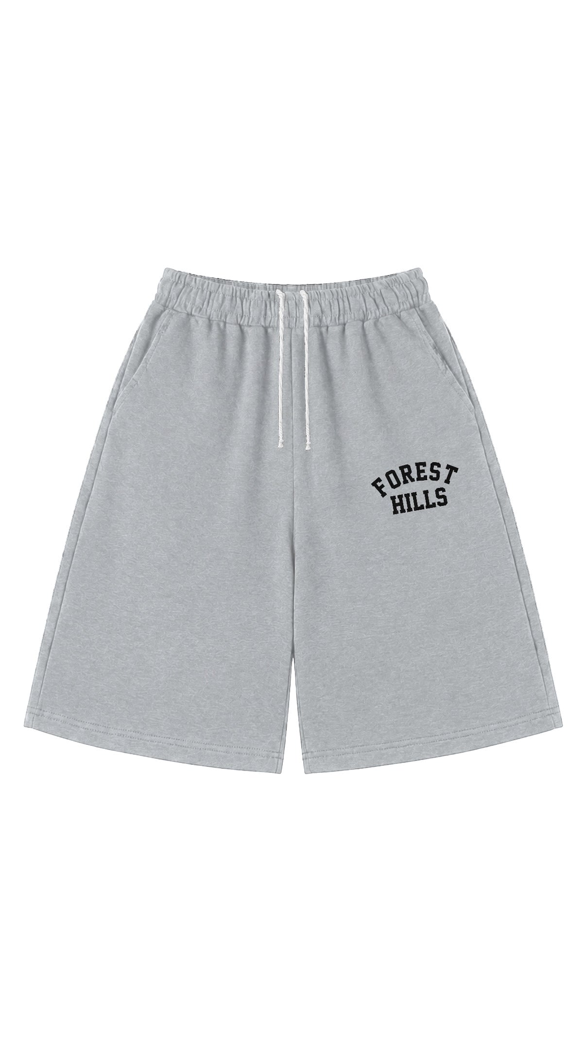 GRAY BAGGY SWEATSHORTS