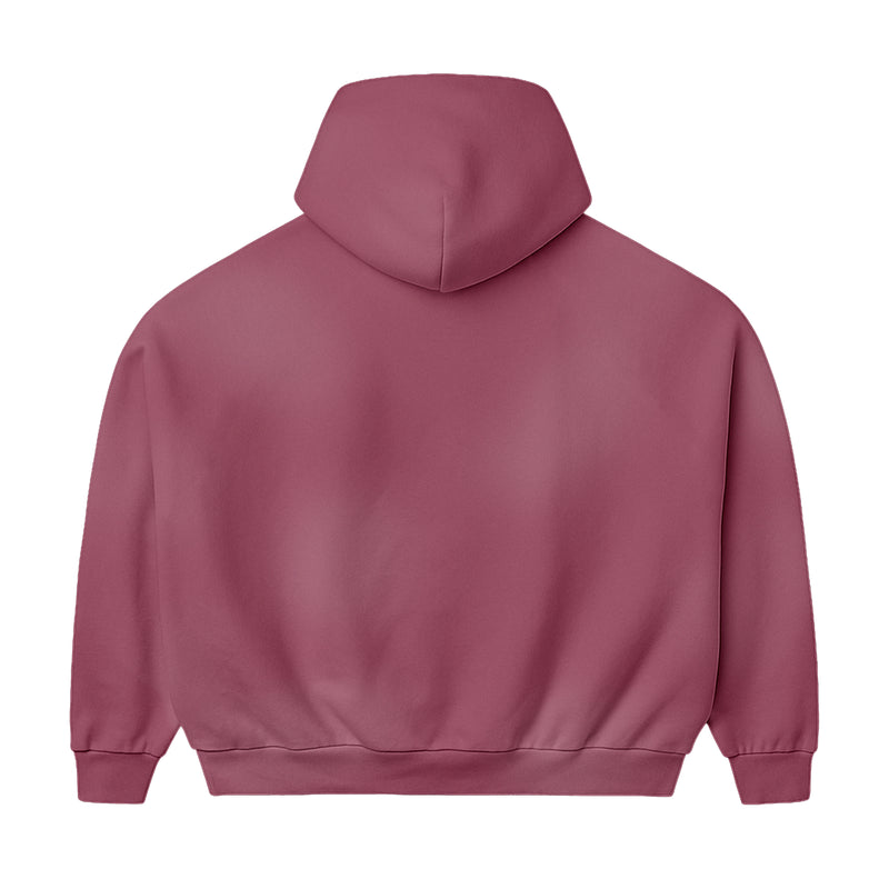 WINE RED CORE HOODIE