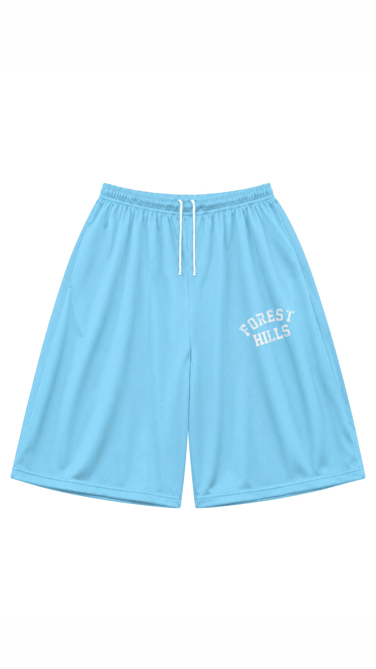 BLUE BAGGY MESH SHORTS