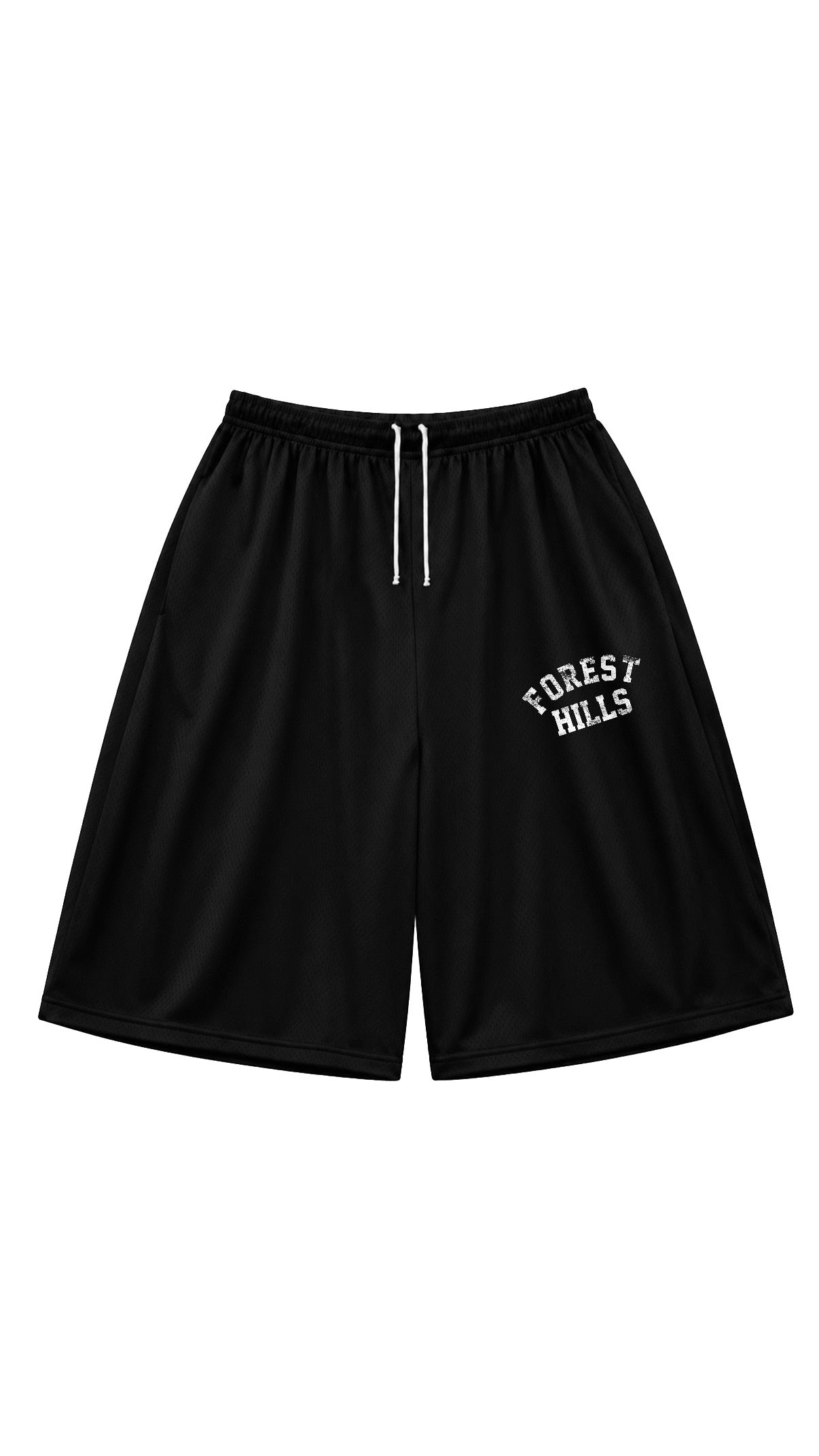 BLACK MESH SHORTS