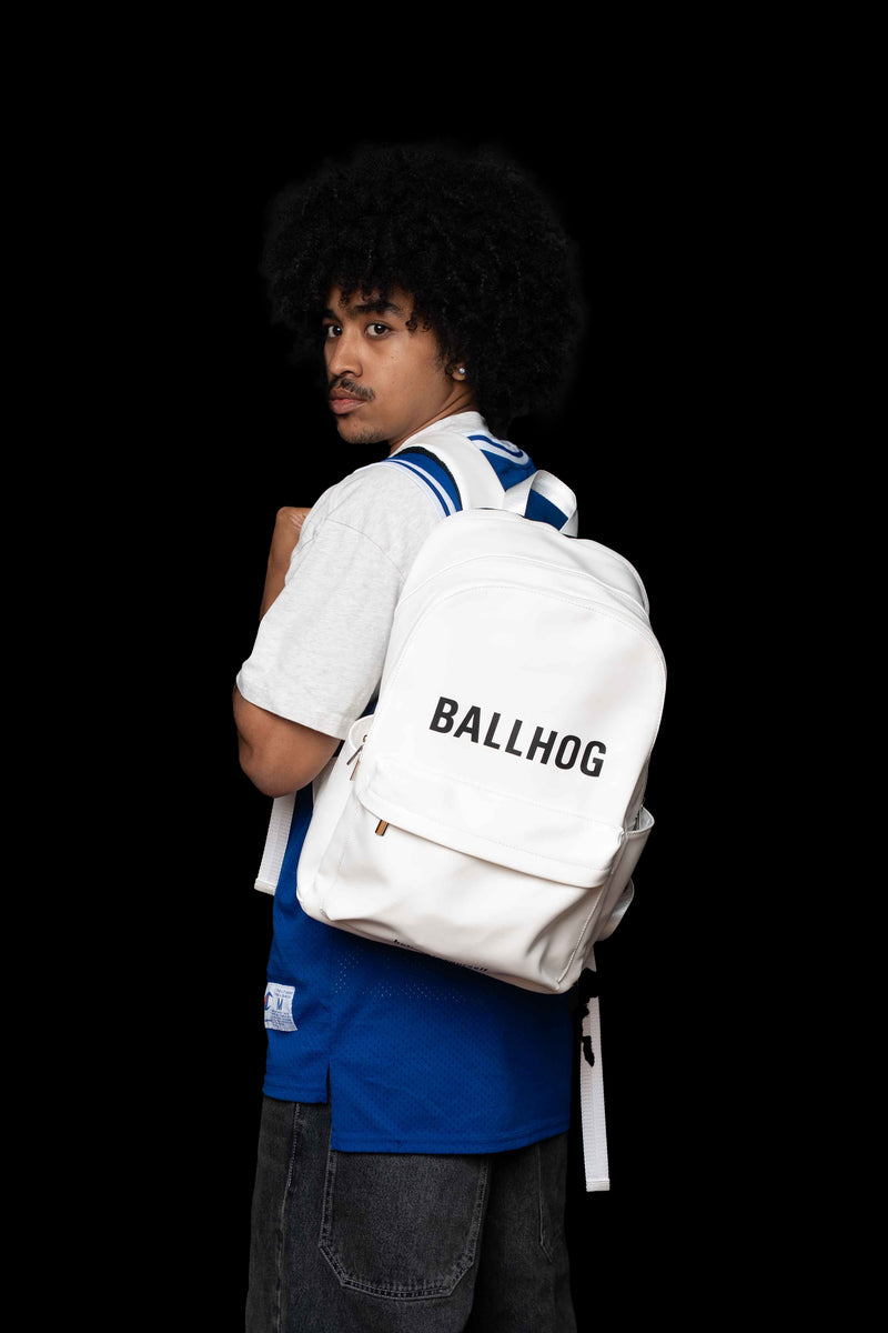 WHITE "BALLHOG" BACKPACK
